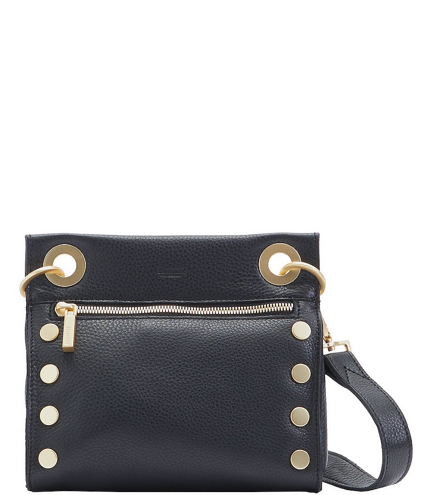 Hammitt Tony Gold Tone Grommet Studded Leather Crossbody Bag | Dillard's