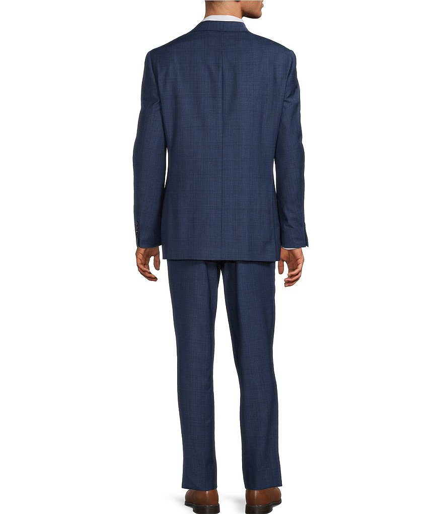 Hart Schaffner Marx Chicago Classic Fit Flat Front Plaid 2-Piece Suit ...