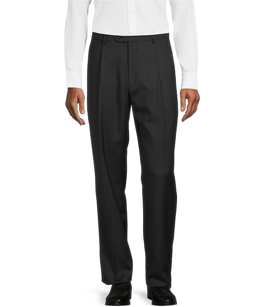 Hart Schaffner Marx Chicago Fit Single Pleat Fancy Pattern Dress Pants ...