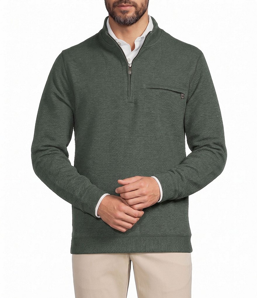 The Heritage Standard Collection Textured Quarter Zip Pullover