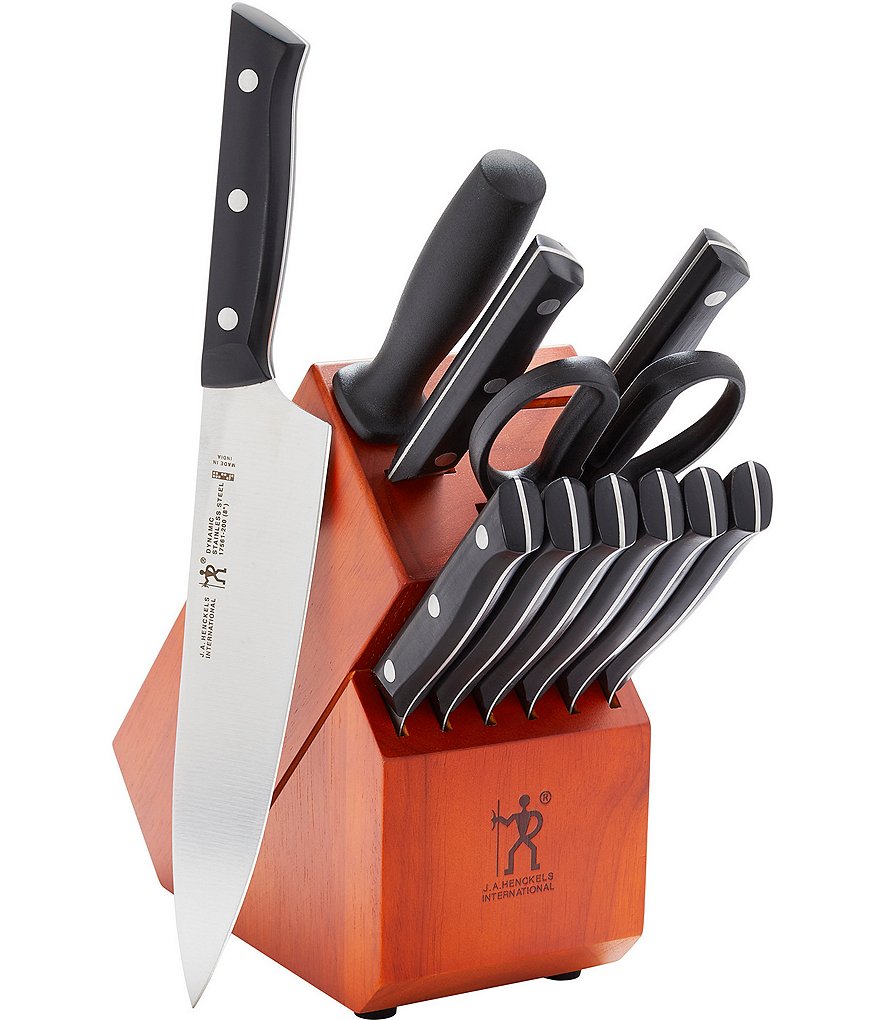 Henckels Dynamic 12-Piece Knife Block Set - Black Matte
