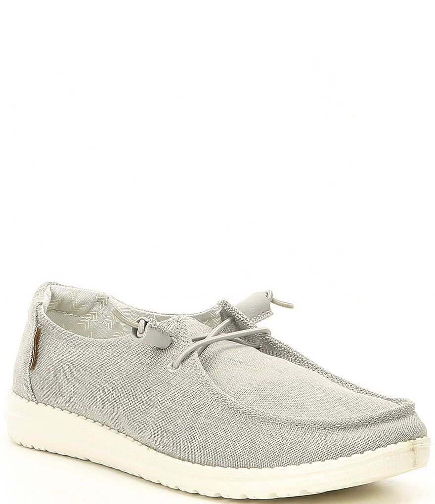 light grey slip on sneakers