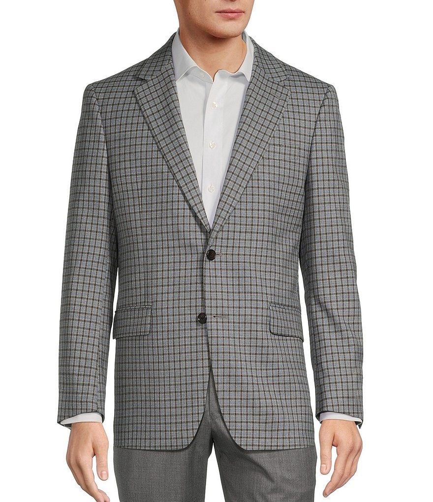 Hickey Freeman Classic Fit Check Windowpane Pattern Sport Coat | Dillard's