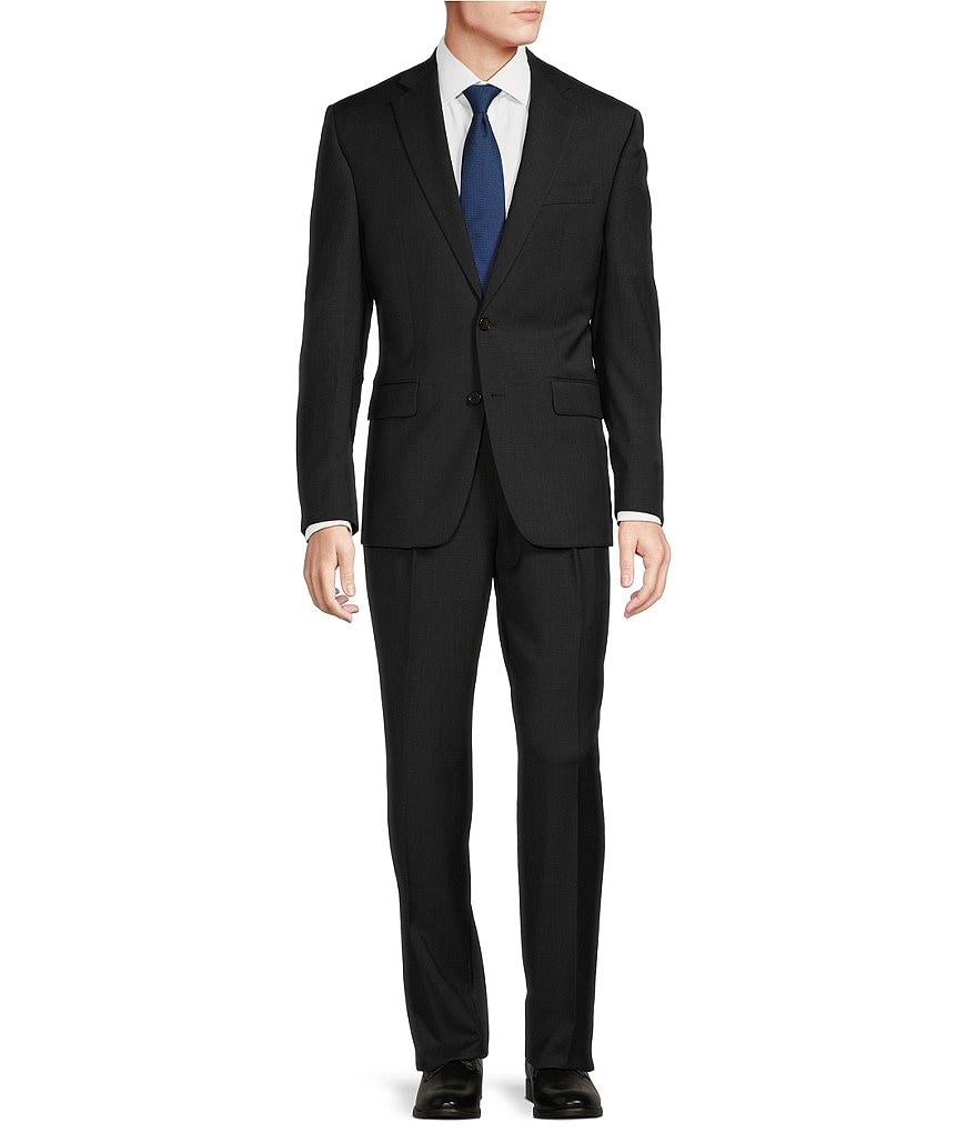 Hickey Freeman Classic Fit Double Pleated Solid 2-Piece Suit | Dillard's