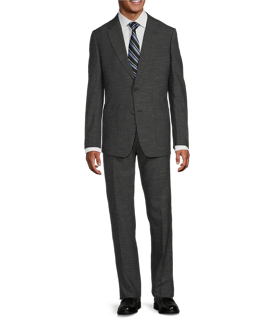 MENARD　コラックス Hickey Freeman Classic Fit Flat Front Solid Pattern 2-Piece