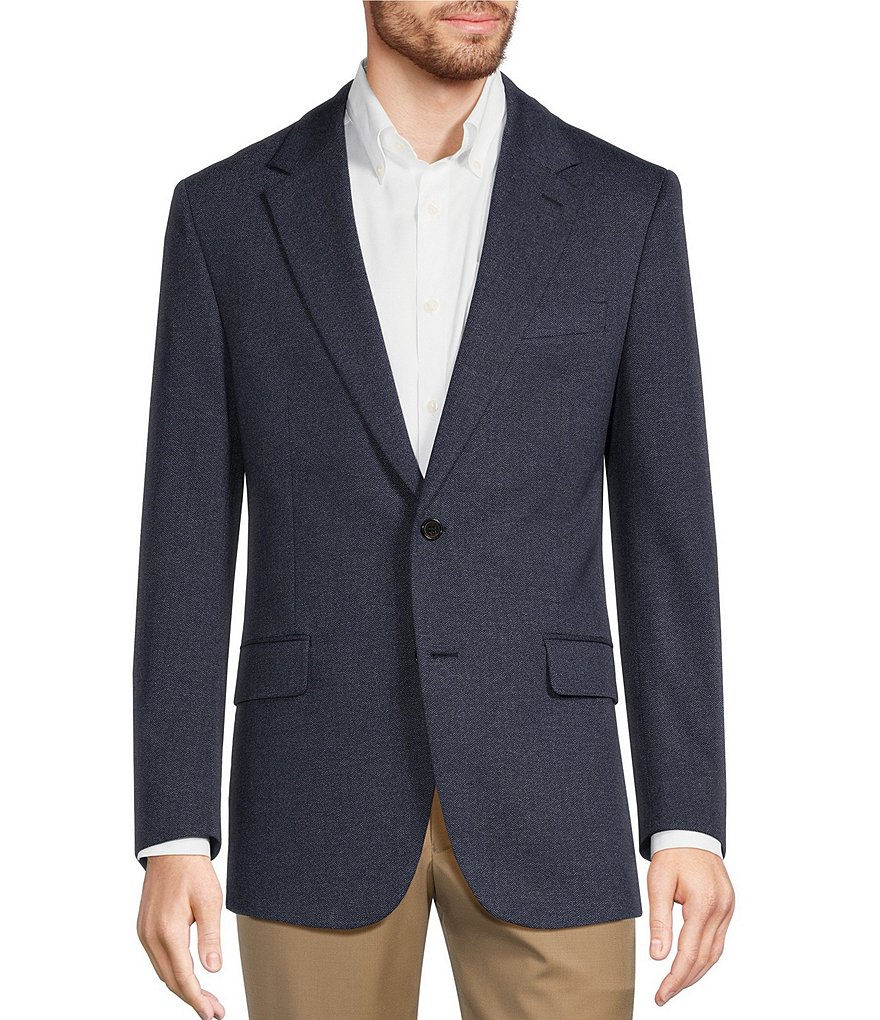 Hickey Freeman Classic Fit Herringbone Knit Pattern Sport Coat | Dillard's