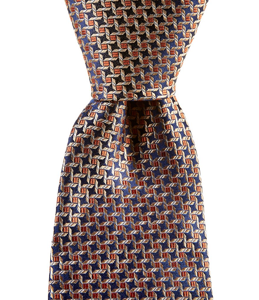 Neat Pattern Traditional Silk Tie