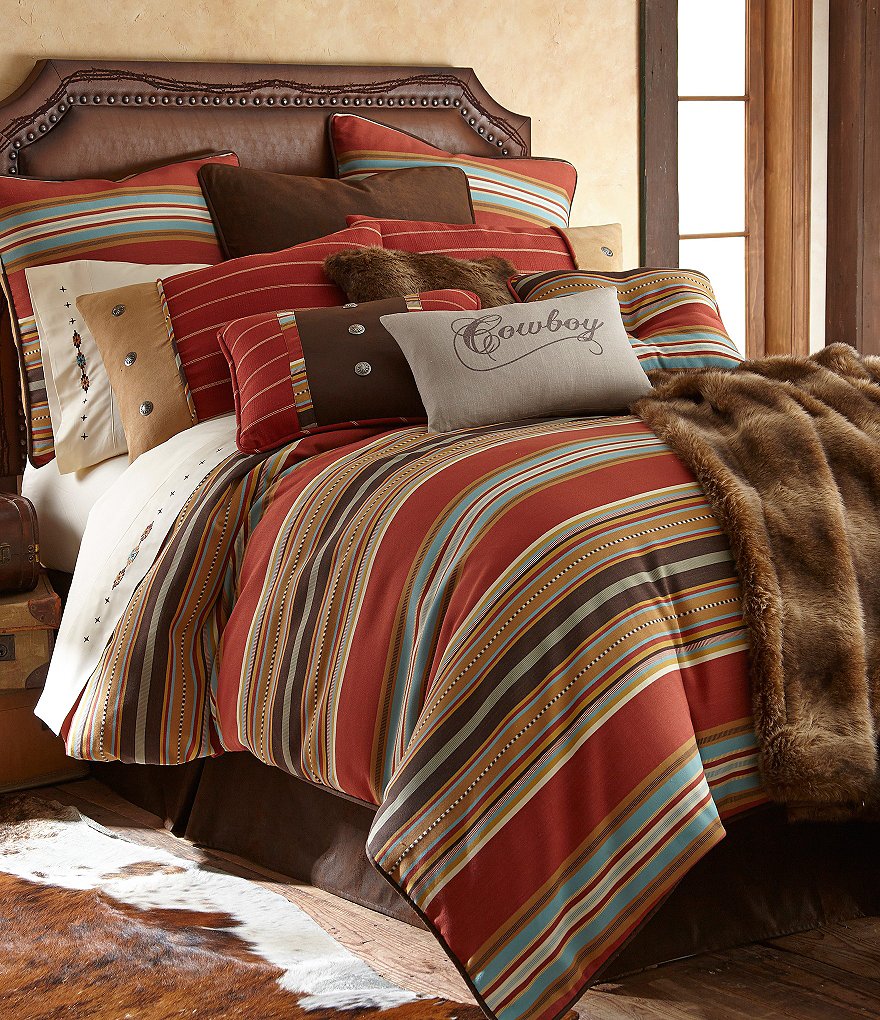 Hiend Accents Calhoun Se Striped Faux Suede Comforter Set Hiend Accents Calhoun Se Striped Faux Suede Comforter Set