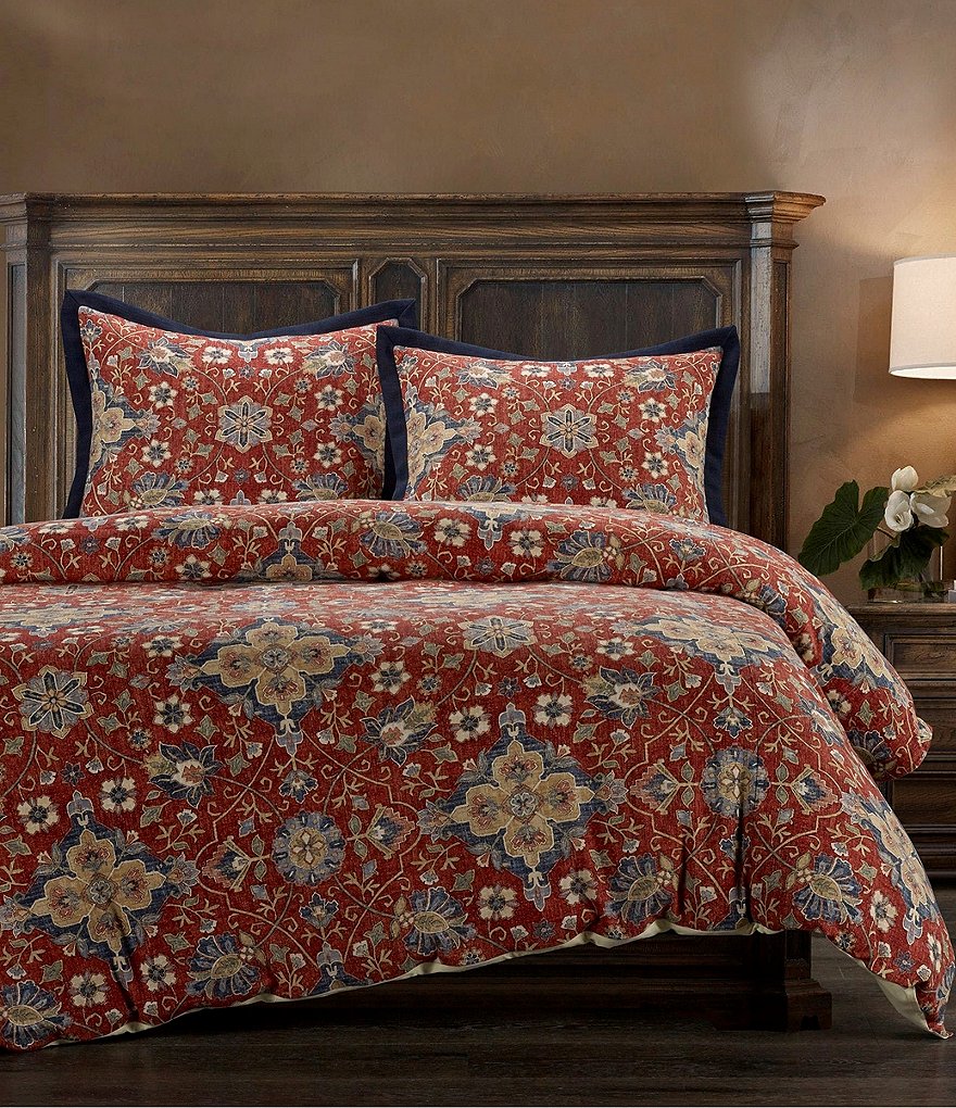 HiEnd Accents Melinda Washed Linen Duvet Cover Mini Set Dillard's