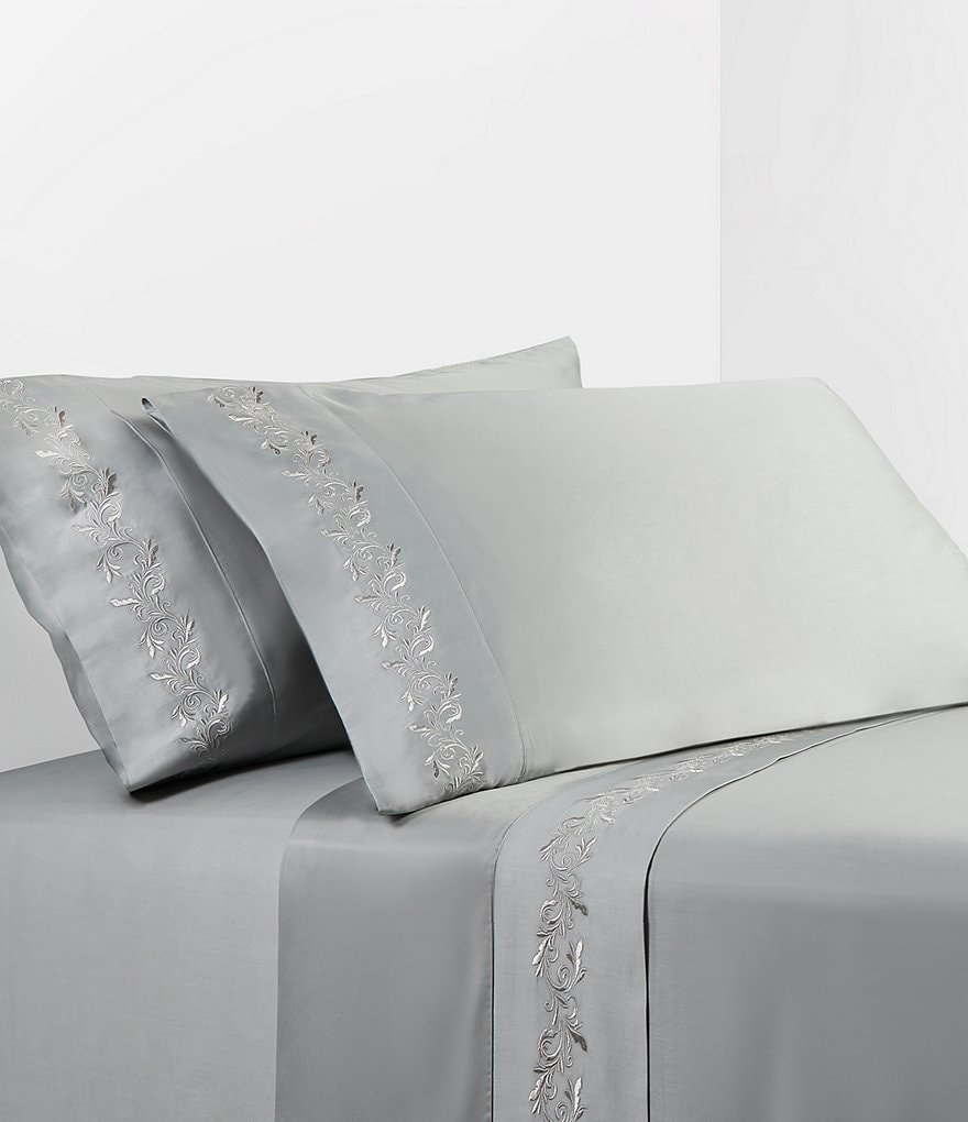 HiEnd Accents Scroll Embroidery Sheet Set | Dillard's