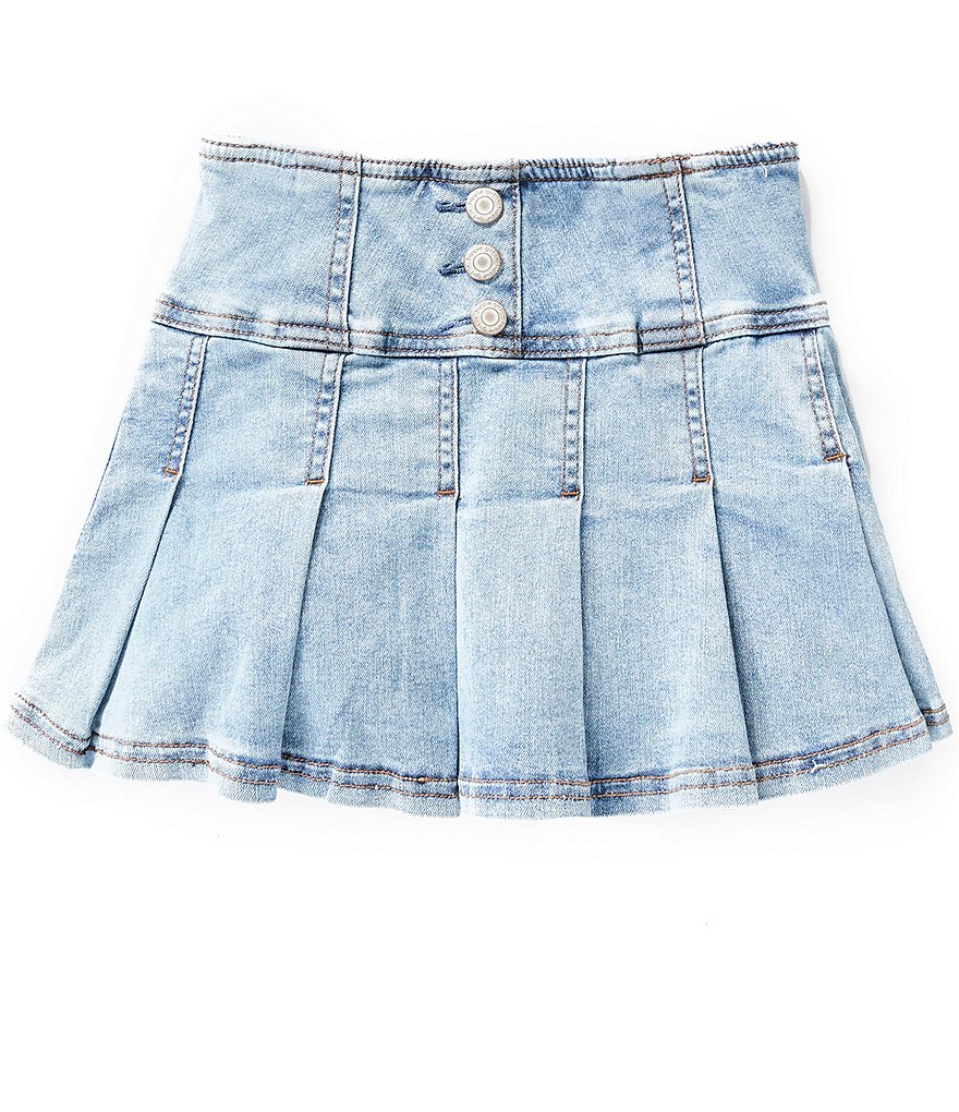 Hippie Girl Big Girls 7-16 Pleated Denim Skirt | Dillard's