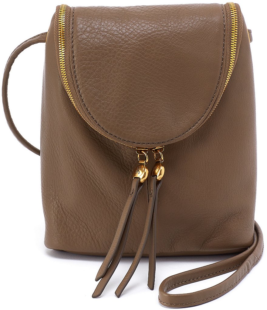 NEW HOBO International Fern Crossbody Bag Toffee 2024 Brown Leather Small Flap