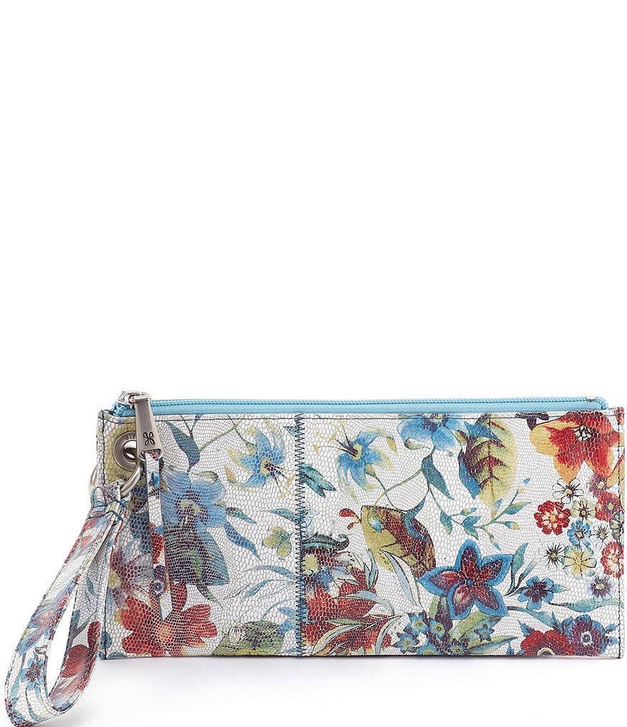 HOBO Vida Botanic Print Leather Zip Wristlet | Dillard's