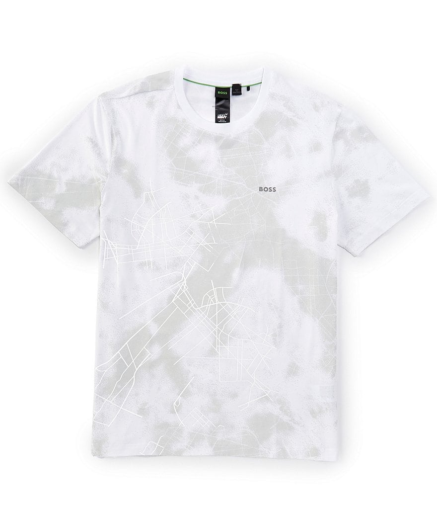 ★Hugo Boss★ Season Print Short Sleeve T-Shirt 50518900100 00000000_zi_a7fa276b-e061-4575