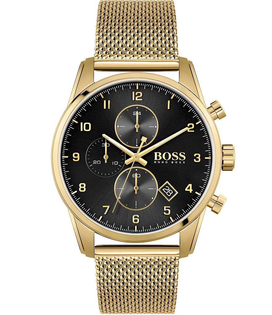 Hugo Boss Skymaster Chronograph Mesh Bracelet Watch | Dillard's