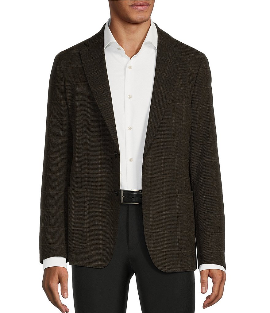 Hugo Boss Slim Fit Check Pattern Wool Blend Sport Coat | Dillard's
