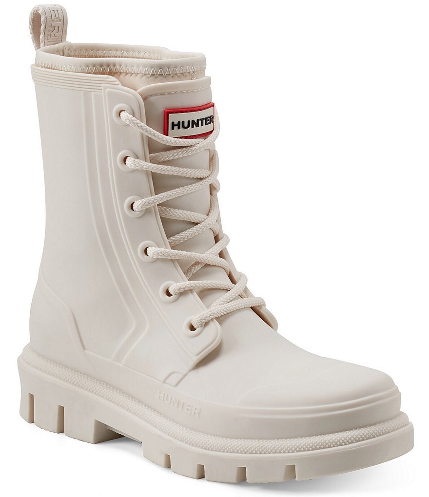 Hunter lace up boots womens online