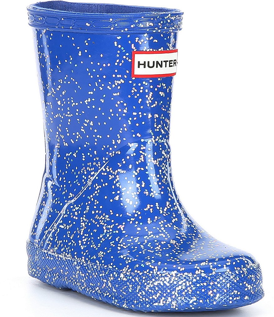 Hunter Girls First Classic Giant Glitter Rain Boots Toddler Dillard s