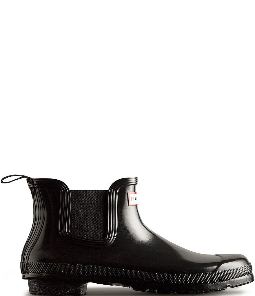 靴 HUNTER Original ChelseaGLOSS Hunter Original Chelsea Gloss Rain Booties | Dillard's