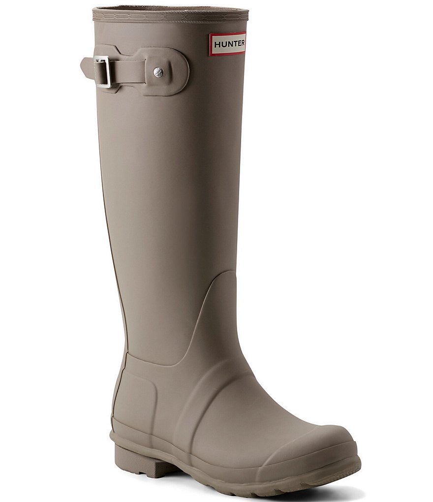 HUNTER ORIGINAL TALL GRAY RAIN retailer BOOTS