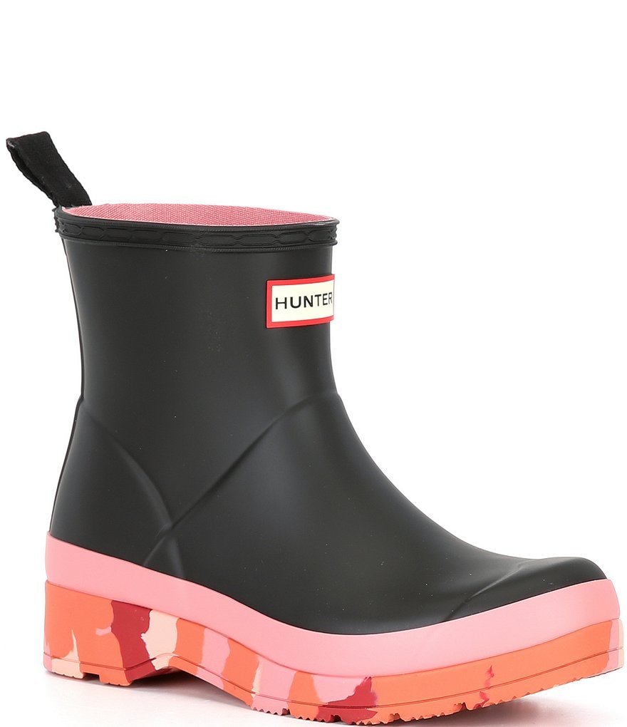 Hunter Women's Play Short Camo Sole Rain Boots
