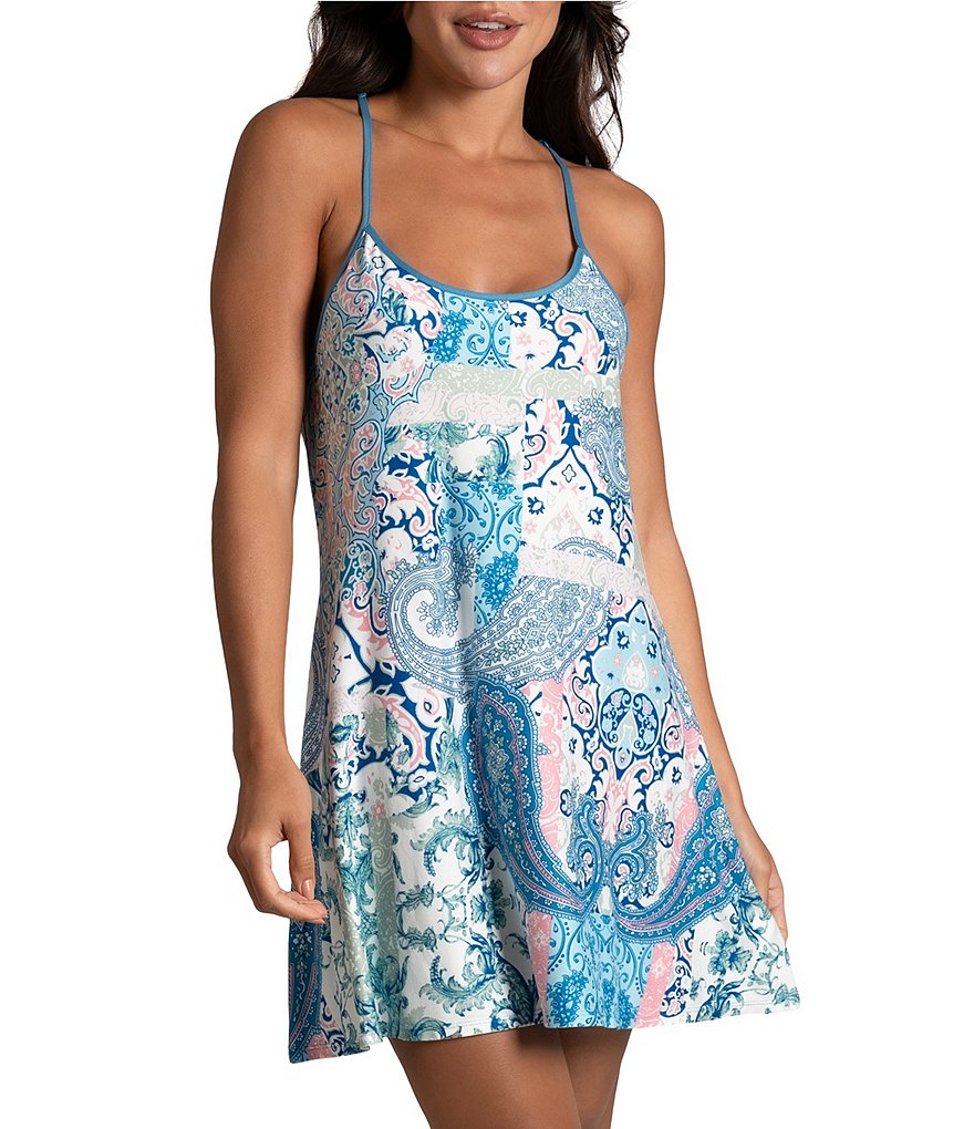 In Bloom by Jonquil Brushed Knit Sleeveless Scoop Neck Paisley Tile ...