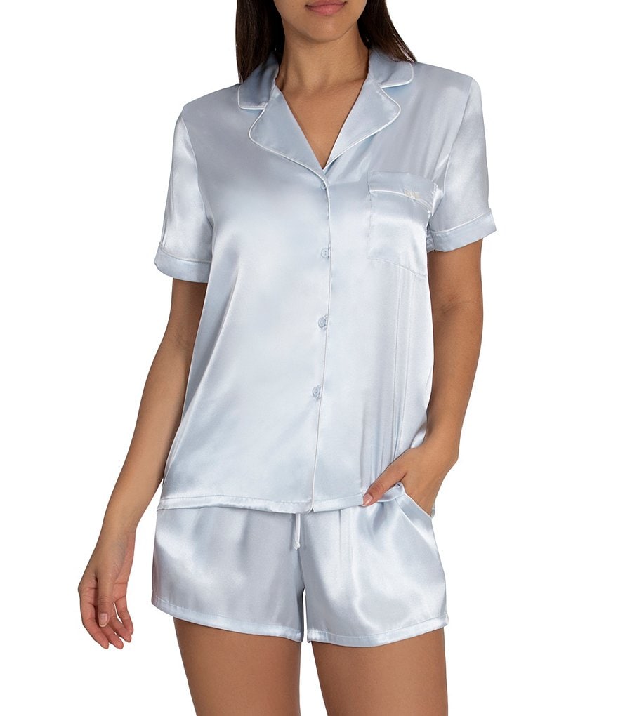 In Bloom by Jonquil Solid Satin Shorty Coordinating Pajama Set | Dillard's