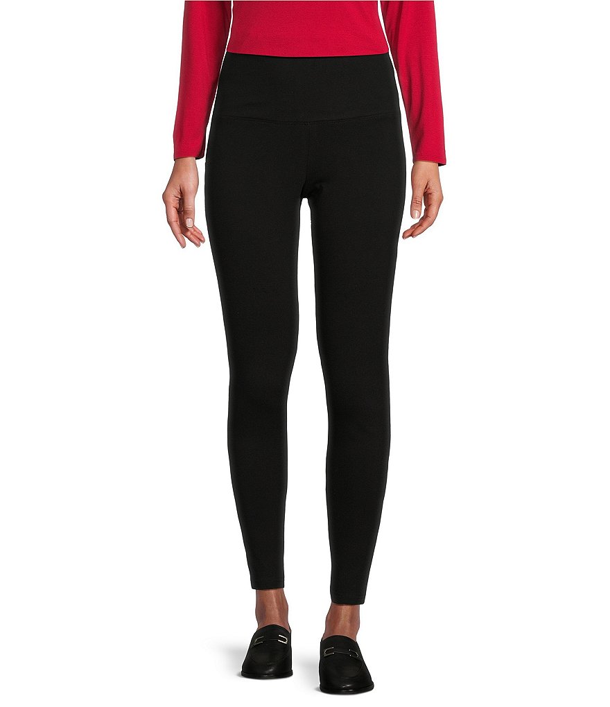 YOURS Curve Black TUMMY CONTROL Soft Touch Stretch Leggings