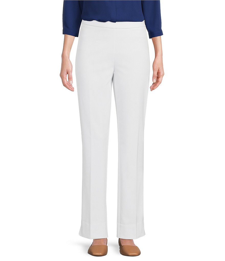 Investments Petite Size the 5th AVE fit Side Zip Slim Leg Pants | Dillard's