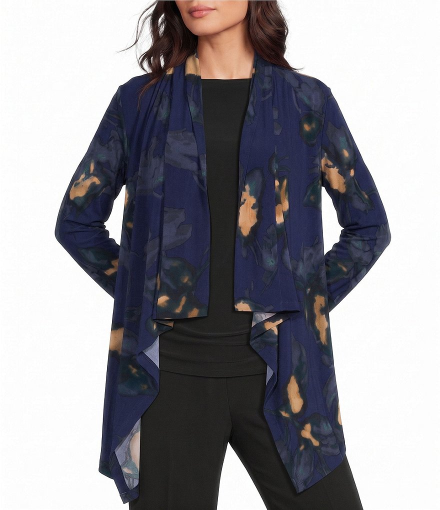 Investments Soft Separates Multi Exploded Floral Print Long Sleeve