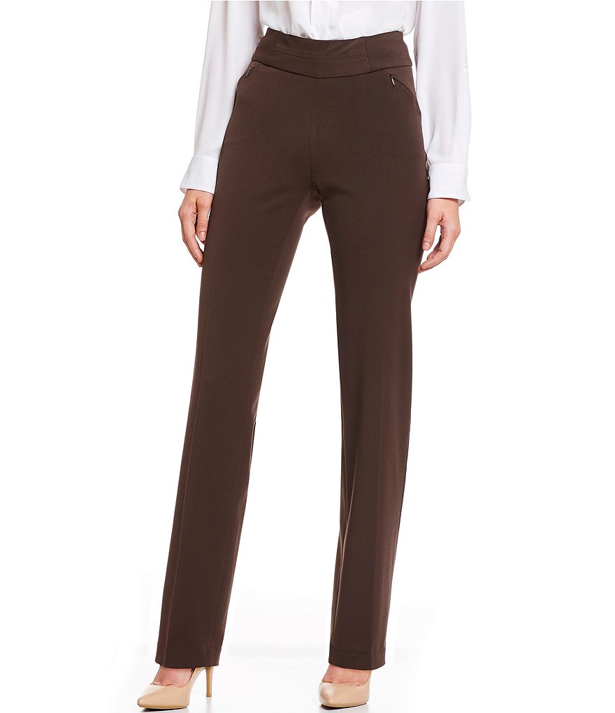 fit Stretch Straight Leg Pull-On Pants 