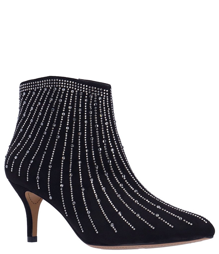 J. Renee Alannis Rhinestone Embellished Ankle Booties | Dillard's