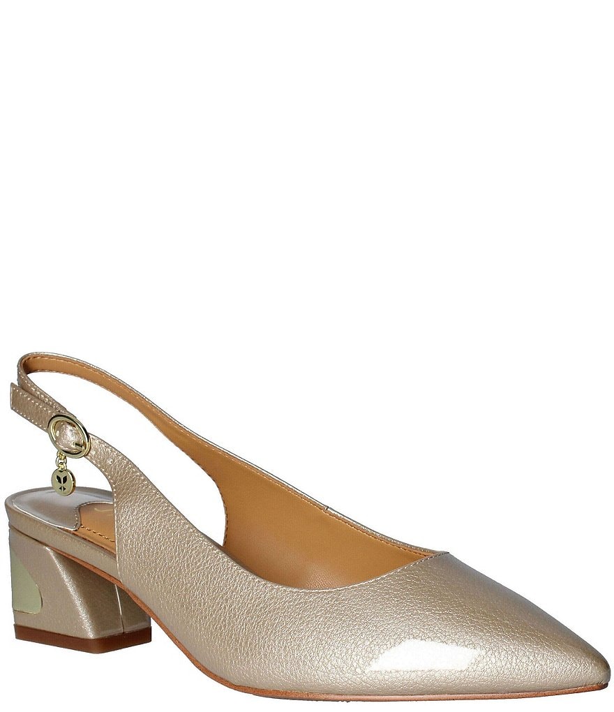J. Renee Shayanne Patent Slingback Pumps | Dillard's