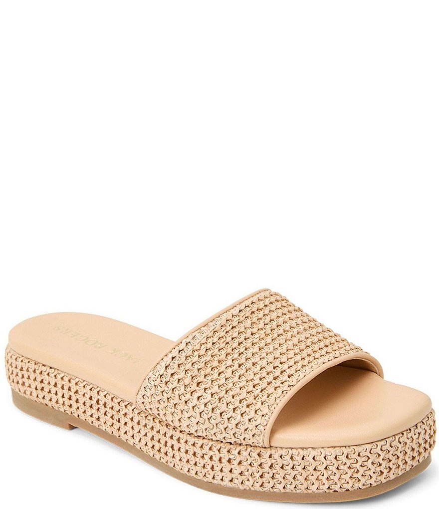 Jack Rogers Bay Raffia Platform Sandals Dillard s