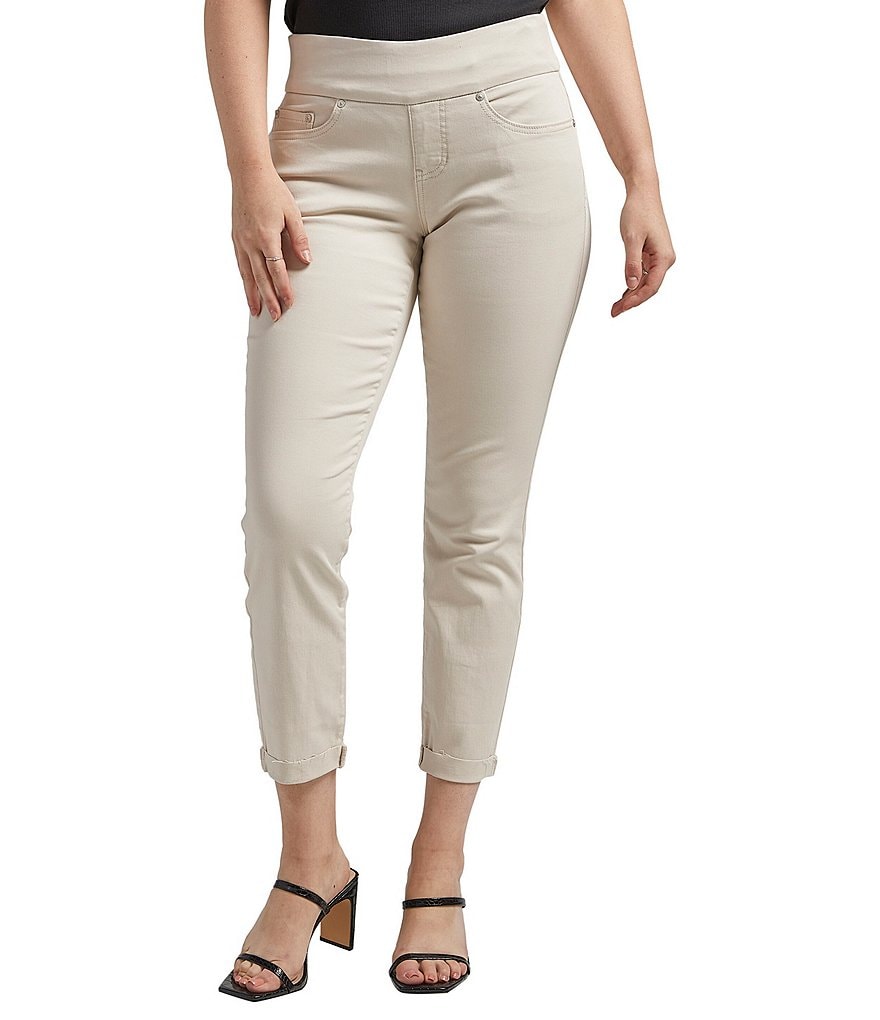 Jag Plus Size Amelia Mid Rise Slim Ankle Pants