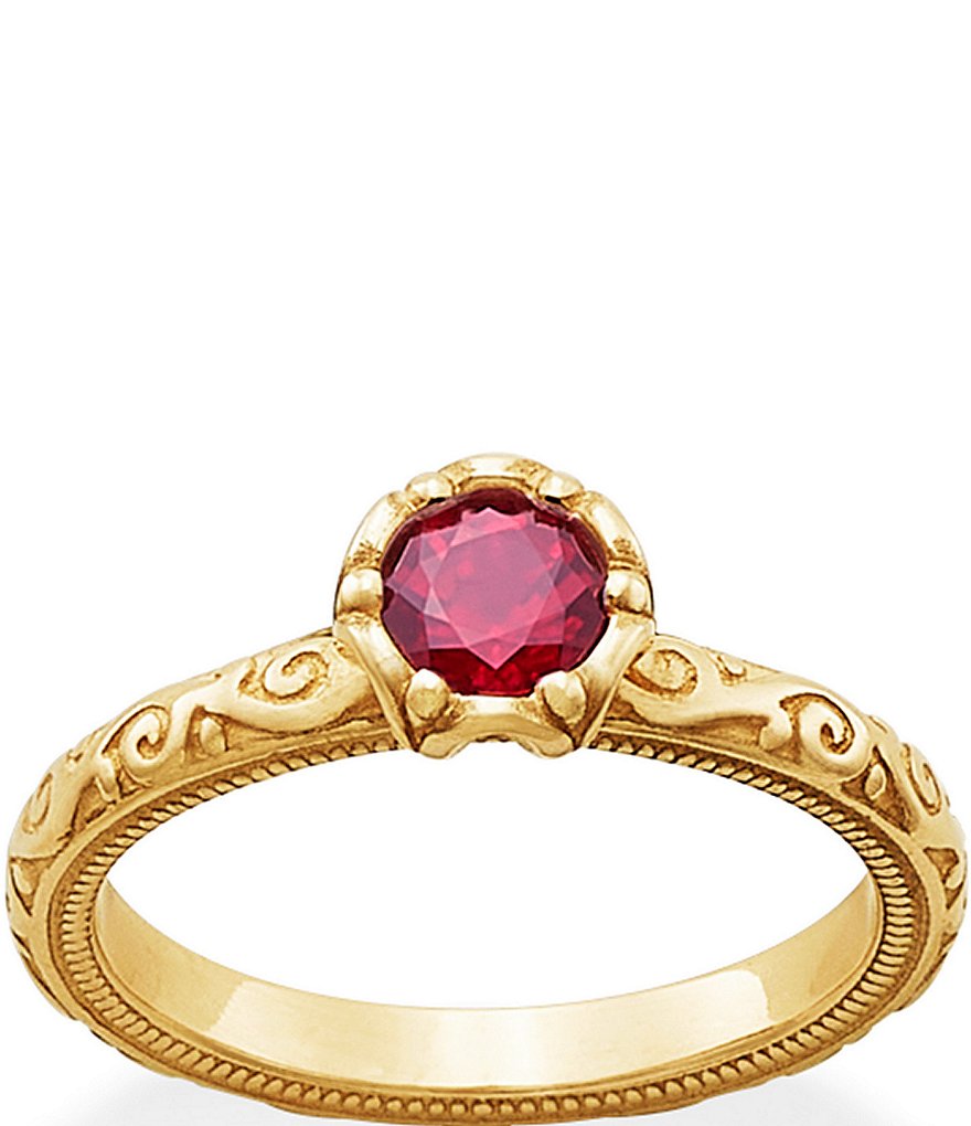 James Avery14K Gold Cherished Birthstone Band Ring