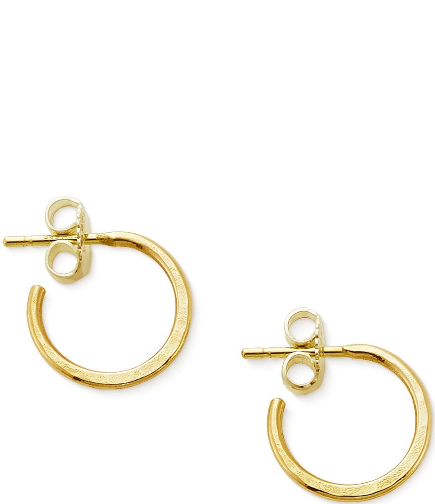 James Avery 14k Gold Classic Hammered Hoop Earrings, Small | Dillard's