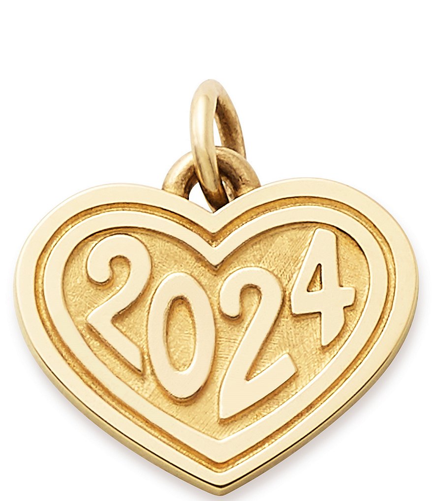 James Avery 14K Gold Heart with 2025 Graduation Charm Dillard's