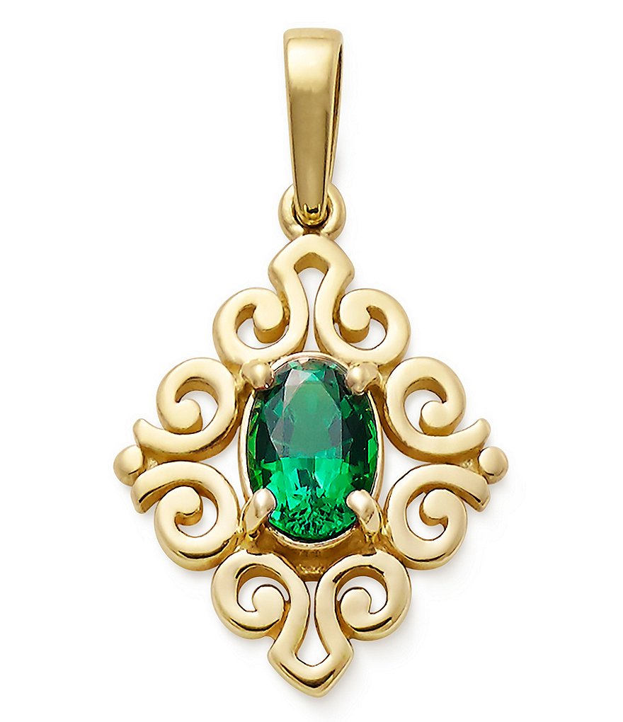 james avery emerald necklace