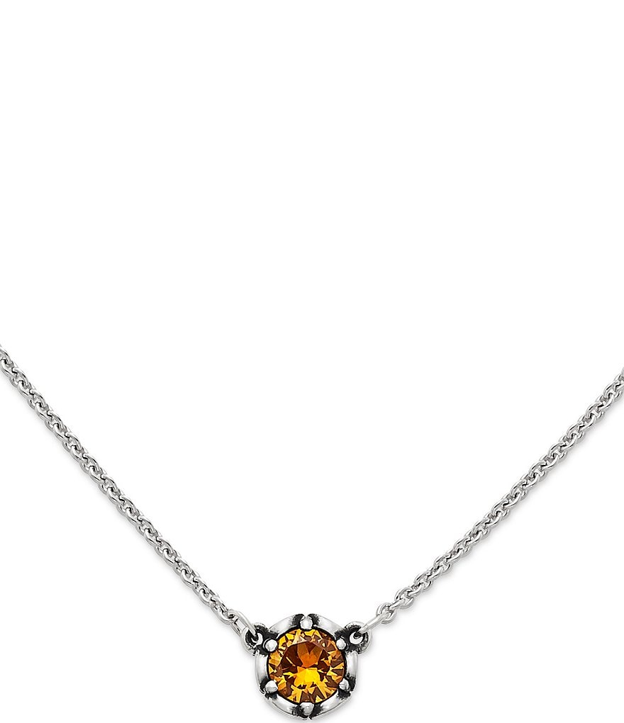 James Avery Cherished Birthstone Necklace with Lab Created Gem Dillard s