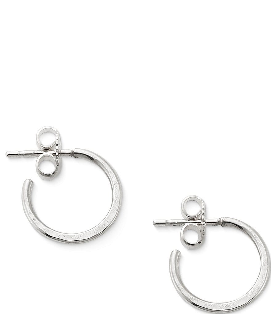 Sterling Silver Duo Click In Hoop Earring Set - Silver | Hoop earring sets, Hoop  earrings, Hoop earrings small