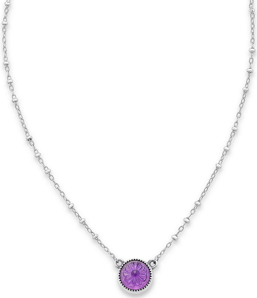 James Avery Daisy Sculpted Lab-Created Gemstone Necklace | Dillard's