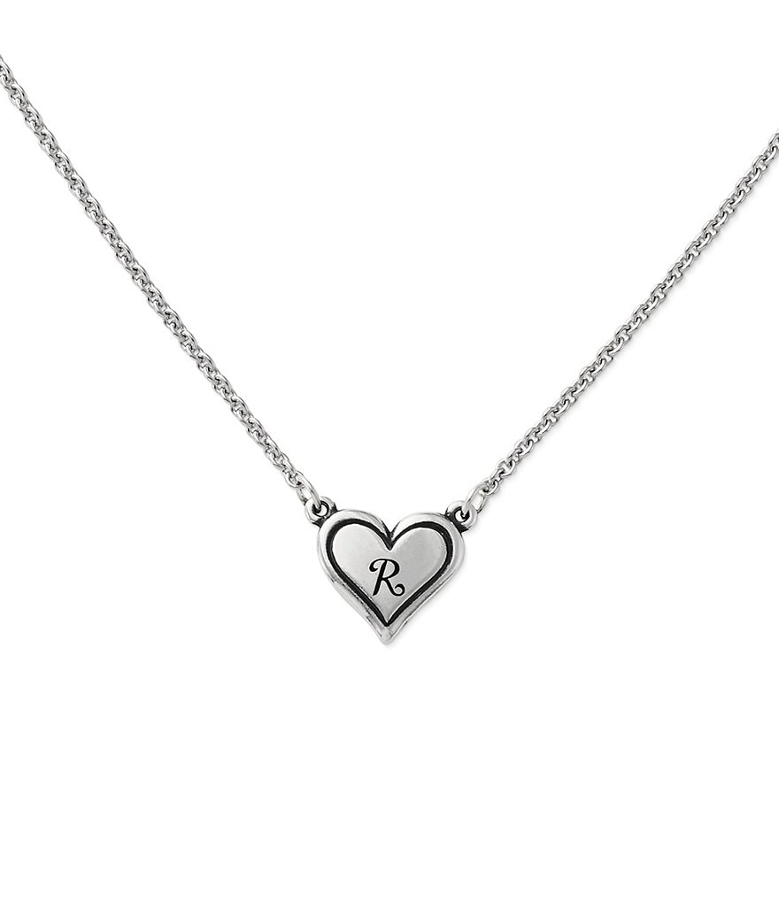 Personalized Love Initial Fluted Heart Shaped Necklace – Long's Jewelers
