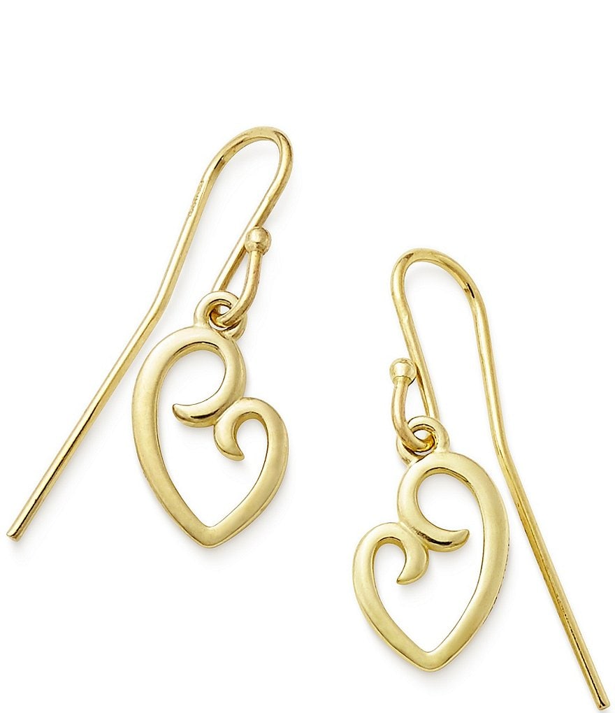 Round Heart Hook Earrings – Melanie Golden Jewelry