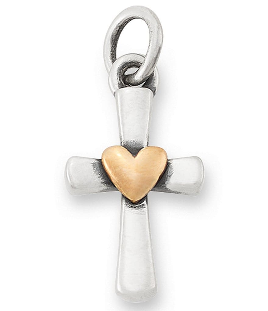 James Avery Enduring Love Heart Cross Charm | Dillard's