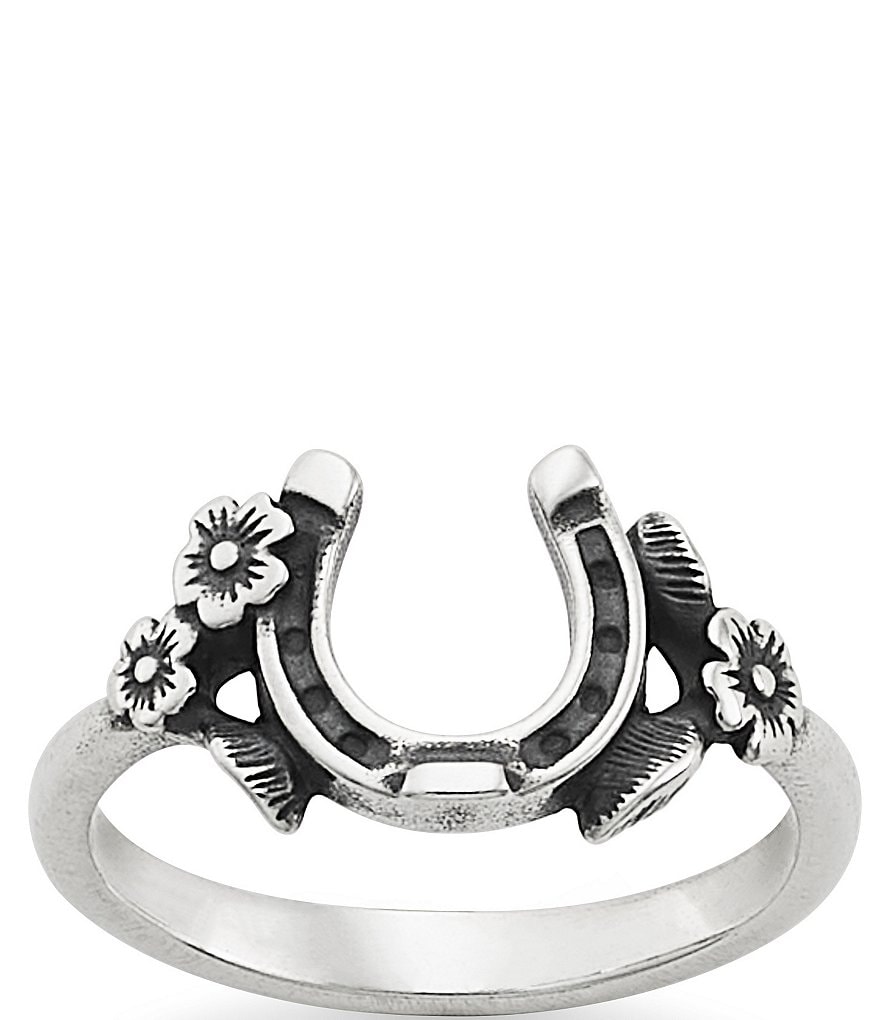 James Avery Floral Horseshoe Ring | Dillard's