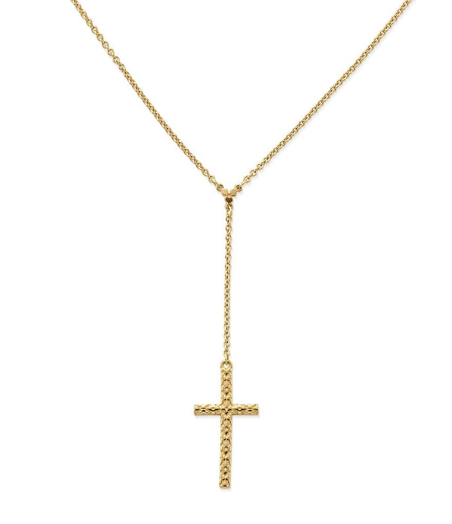 Petite latin cross deals necklace