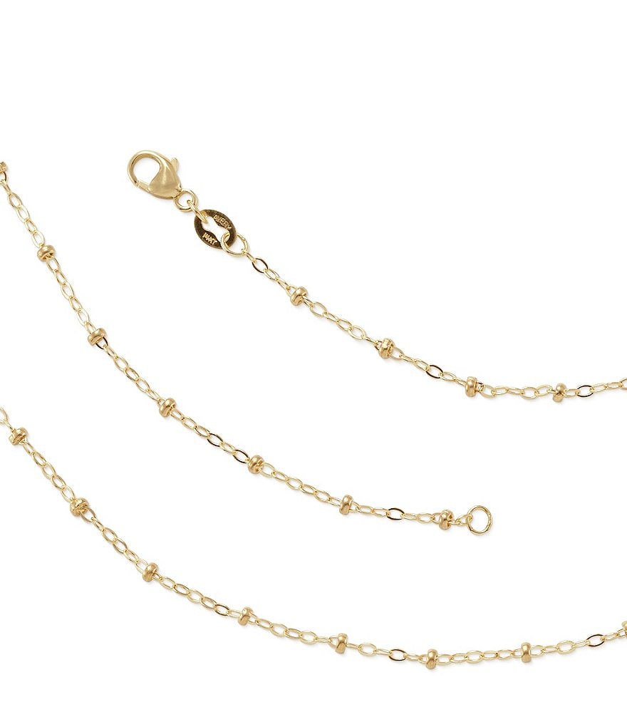 James Avery Forged 14K Gold Beaded Chain | Dillard's