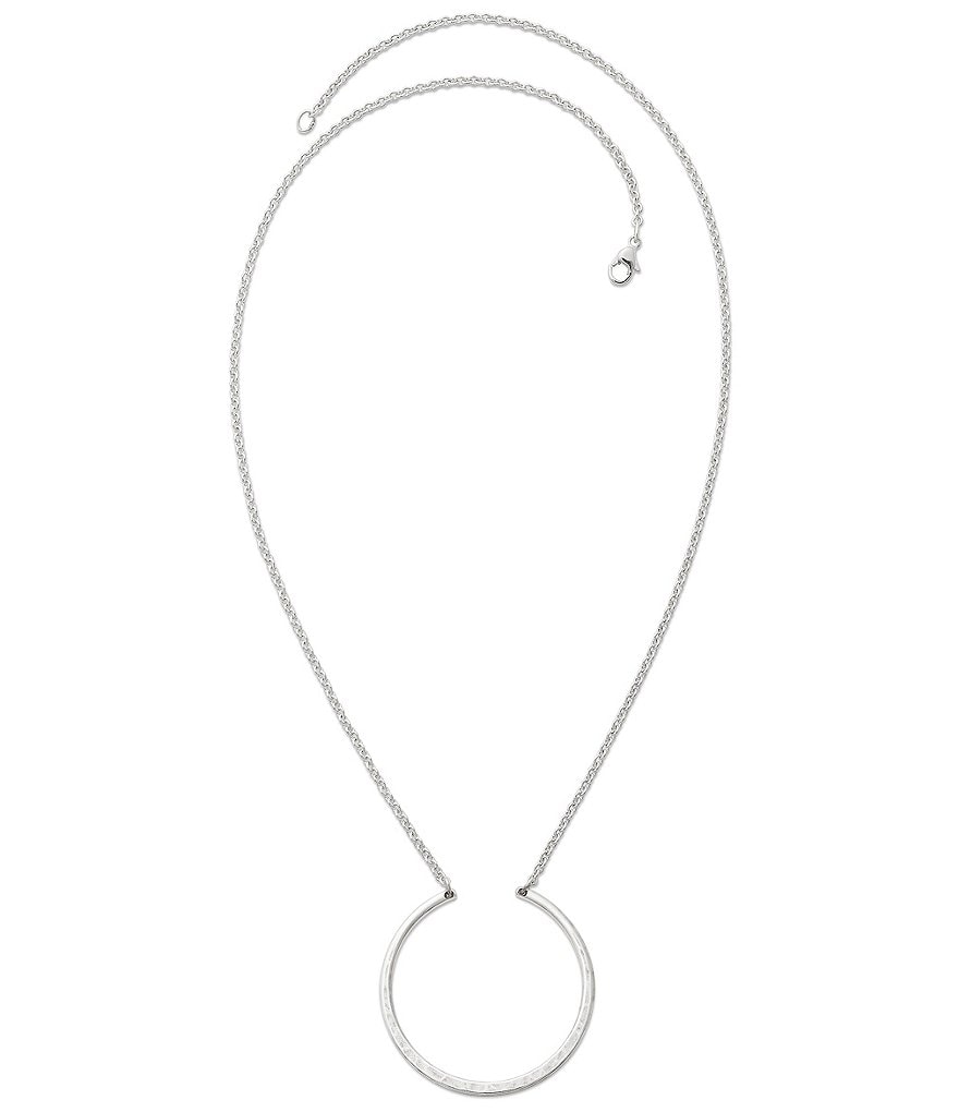 James Avery Hammered Circle Changeable Charm Holder Necklace | Dillard's