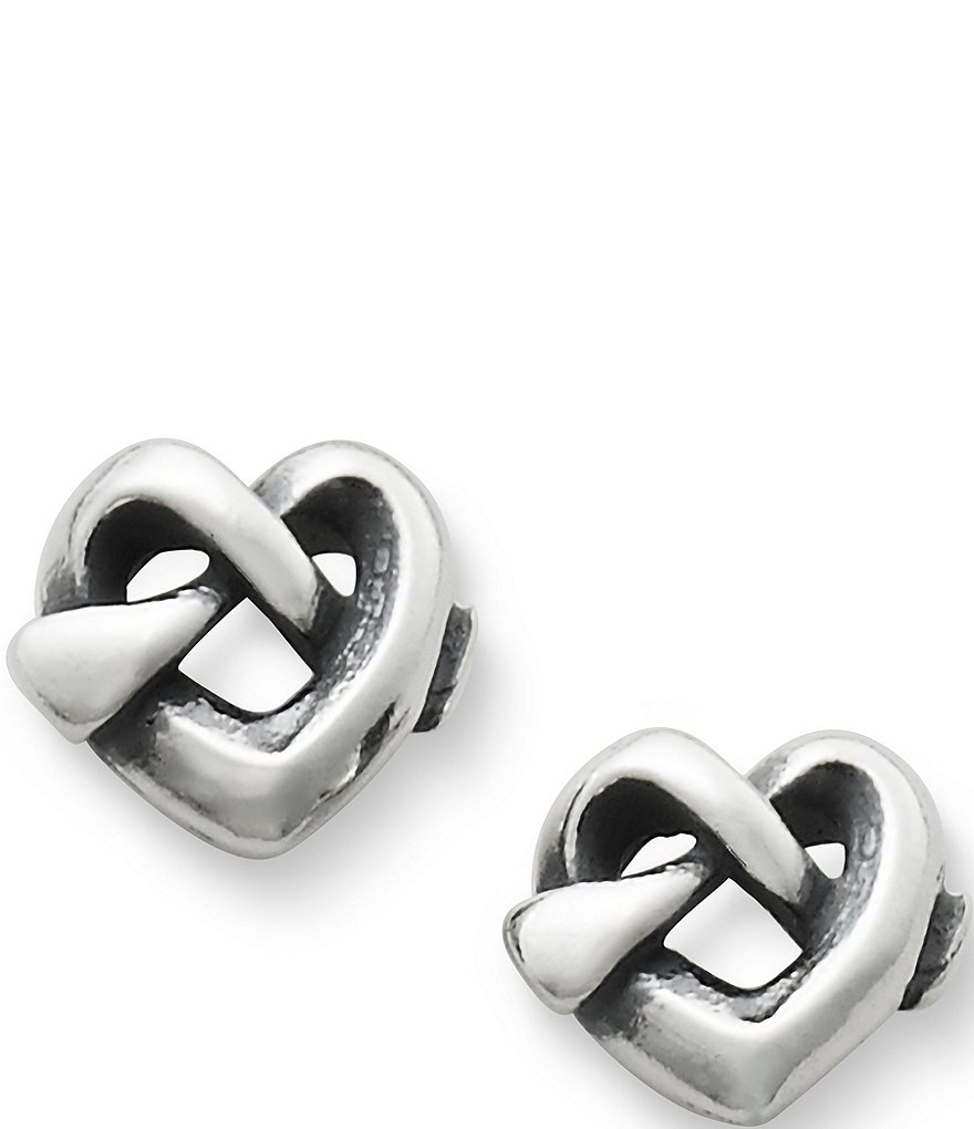 James Avery Solid Heart Sterling Silver Stud Earrings - Sterling Silver